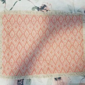Anthropologie Print Placemat with Fringe Border